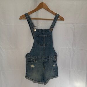 Abercrombie Kids Light Blue Denim Shortalls/Overalls